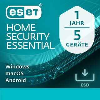ESET Home Security Essential - 5 User, 1 Year - ESD-DownloadESD