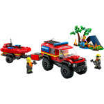 LEGO City Feuerwehrgeländewagen mit Rettungsboot 60412