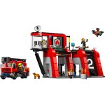 LEGO City Feuerwehrstation mit Drehleiterfahrzeug 60414