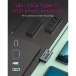 ICY BOX IB-HUB1454-C31 USB-C HUB 4-Port 4xUSB-C Display