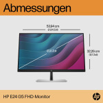 60,5cm/23,8 (1920x1080) HP E24 G5 IPS HDMI DP Pivot Full HD