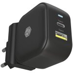 ICY BOX Charger 38W 2-Port USB-A 18W/USB-C 30W Black