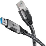 Goobay USB-A 3.0 > RJ45 (ST-ST) 3m Ethernet-Kabel...