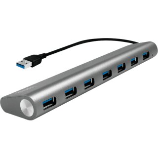 USB 3.0-Hub 7-Port Aluminium