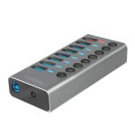 USB 3.2-Hub 7+1 Port m. Ein/Aus Schalter Gen1