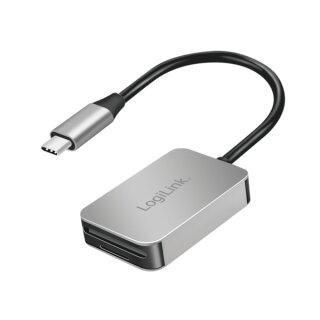 USB 3.0 Dual-Kartenleser USB-C/SD/microSD alu