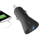 KFZ-Ladegerät 10W USB-C 3A/USB-A 2,1A schwarz