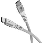 Goobay USB-C (ST-ST) 0,5m Anschlusskabel Textilmantel...