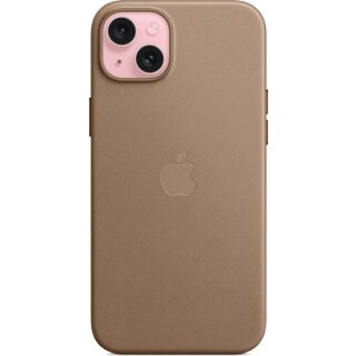 Feingewebe Case iPhone 15 Plus taupe