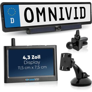 omniVID Solar4 Kabelloses Solar-Rückfahrvideosystem