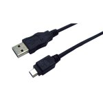 USB 2.0 auf Mini-USB-Kabel 1,8m schwarz