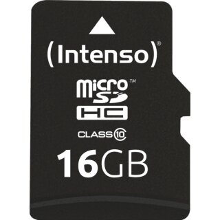 microSD-Card Class10 16GB Speicherkarte