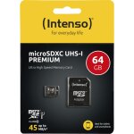 microSD-Card Class10 UHS-I 64GB Speicherkarte