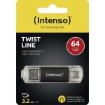 USB-Drive 3.1 Twist Line USB 3.2 an Typ C 64GB