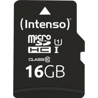 microSD-Card Class10 UHS-I 16GB Speicherkarte