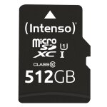 microSD-Card Class10 UHS-I 512GB Speicherkarte