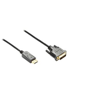 DisplayPort an DVI-D 24+1 5m schwarz