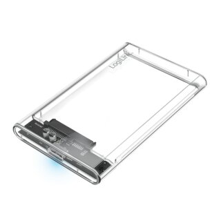 Festplattengehäuse 2,5 transparent USB 3.0