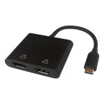 USB-C MST Hub 2x 4K/60Hz 2x HDMI 0,1m schwarz