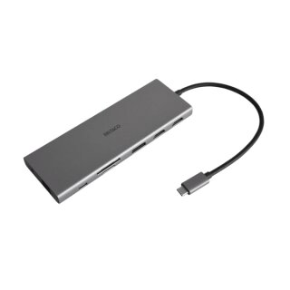 12in1 USB-C Dockingstation 4K UHD/60Hz 85W silber