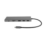 12in1 USB-C Dockingstation 4K UHD/60Hz 85W silber