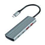 USB 3.2 Gen2 Hub 4+1-Port aluminium