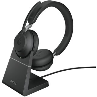 Evolve2 65 Stereo UC USB-A schwarz inkl. Ladestand