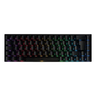 mech. mini Gaming Tastatur RGB LED wireless schwar