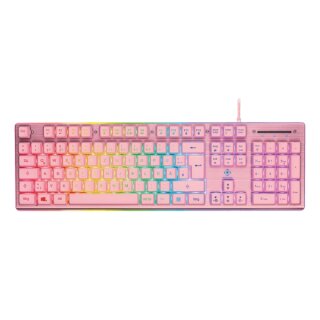 PK75 Gaming Tastatur Membran RGB pink