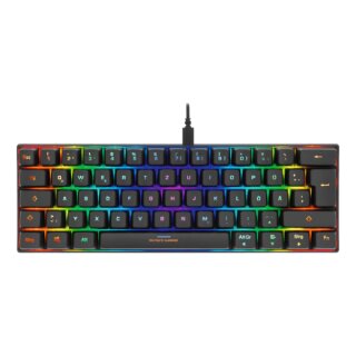 Gaming Mini Tastatur RGB mechanisch schwarz