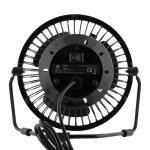 Tischventilator m. LED-Uhr schwarz