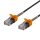 Cat6A Kabel m. Federzugentlastung 5m sw/orange