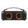 BT Boombox 2x 4W AUX USB LED schwarz