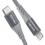 Lightning auf USB-C Kabel 1m grau MFi