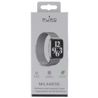 Puro Milanese Armband Apple Watch 42/44/45mm silber