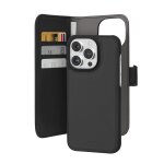 Puro Eco-Leder Wallet iPhone 15 Pro Max schwarz