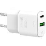 Puro PD Reiselader 20W USB-C/USB weiß