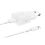 Schnellladegerät USB-C 25W+USB-C-Kabel 1m weiß