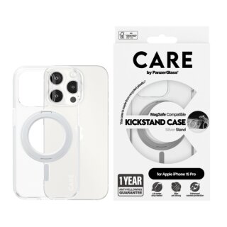 CARE Feature Kickstand iPhone 15 Pro silber