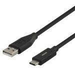 USB-C zu USB Kabel 1,5m 3A schwarz