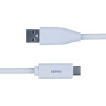 USB-C zu USB Kabel 1,5m 3A weiß