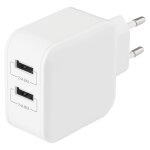 Ladegerät 24W 2x USB 4,8A weiß