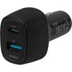 KFZ-Ladegerät 63W 1x USB/1x USB-C schwarz