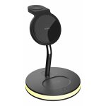 Wireless Charger Stand Magnetic 3in1 schwarz