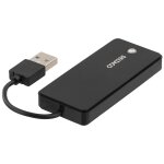 USB-A 2.0 Hub 4x USB schwarz