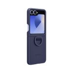 Silicone Case m. Ring Galaxy Z Flip6 navy