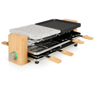 162955 Pure 8 Raclette-Grill bambus