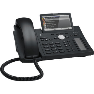 D375 VoIP-Telefon schwarz SIP PoE o. Netzteil