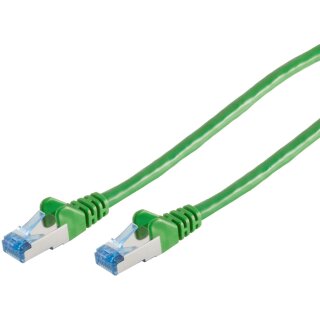 Patchkabel CAT6a RJ45 S/FTP PiMF 0,25m Grün