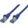 Patchkabel CAT6a RJ45 S/FTP PiMF 0,5m Blau